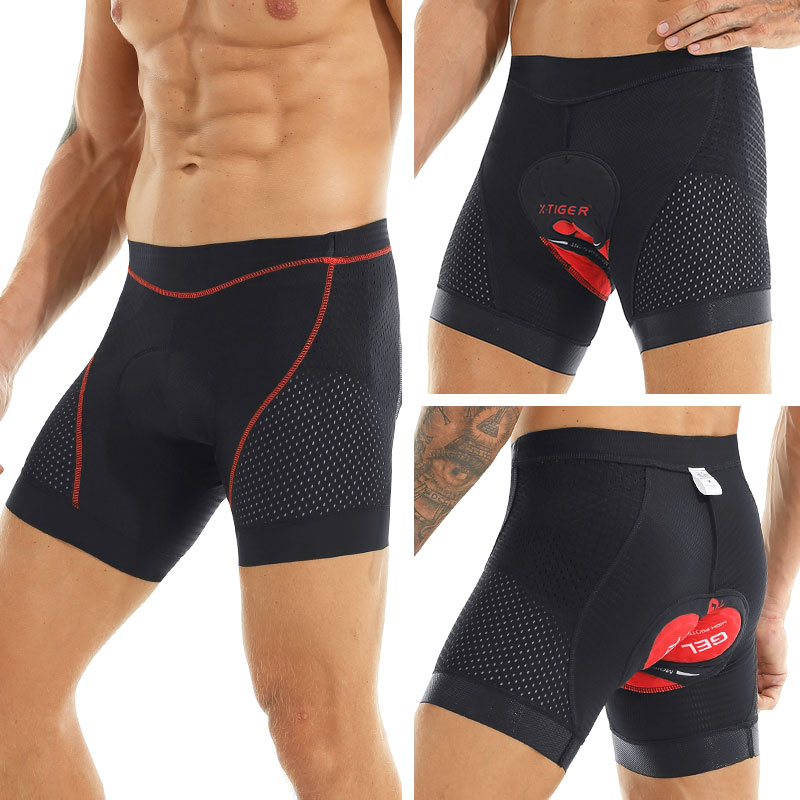Padded Cycling Shorts 5D Gel - X-Tiger велосипедные шорты, улучшенные 5D гелевые