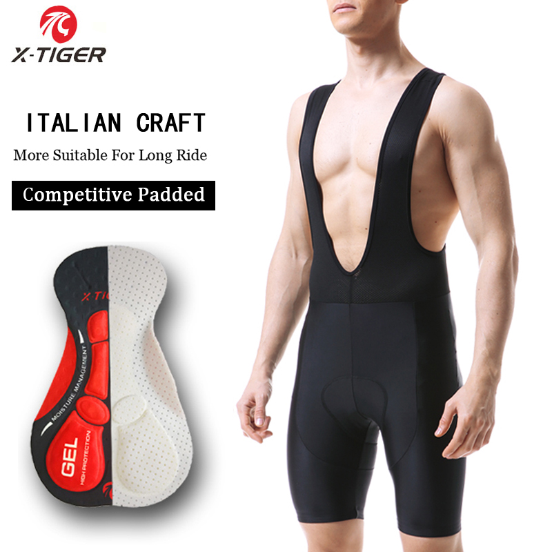 Padded Cycling Shorts 5D Gel - X-TIGER велосипедные нагрудники, шорты, велосипедные 5D