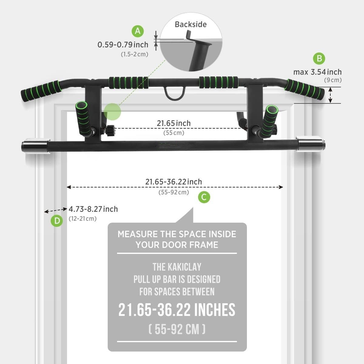 Door Pull Up Bar No Screw - Турник Wellshow Sport для дверного проема,