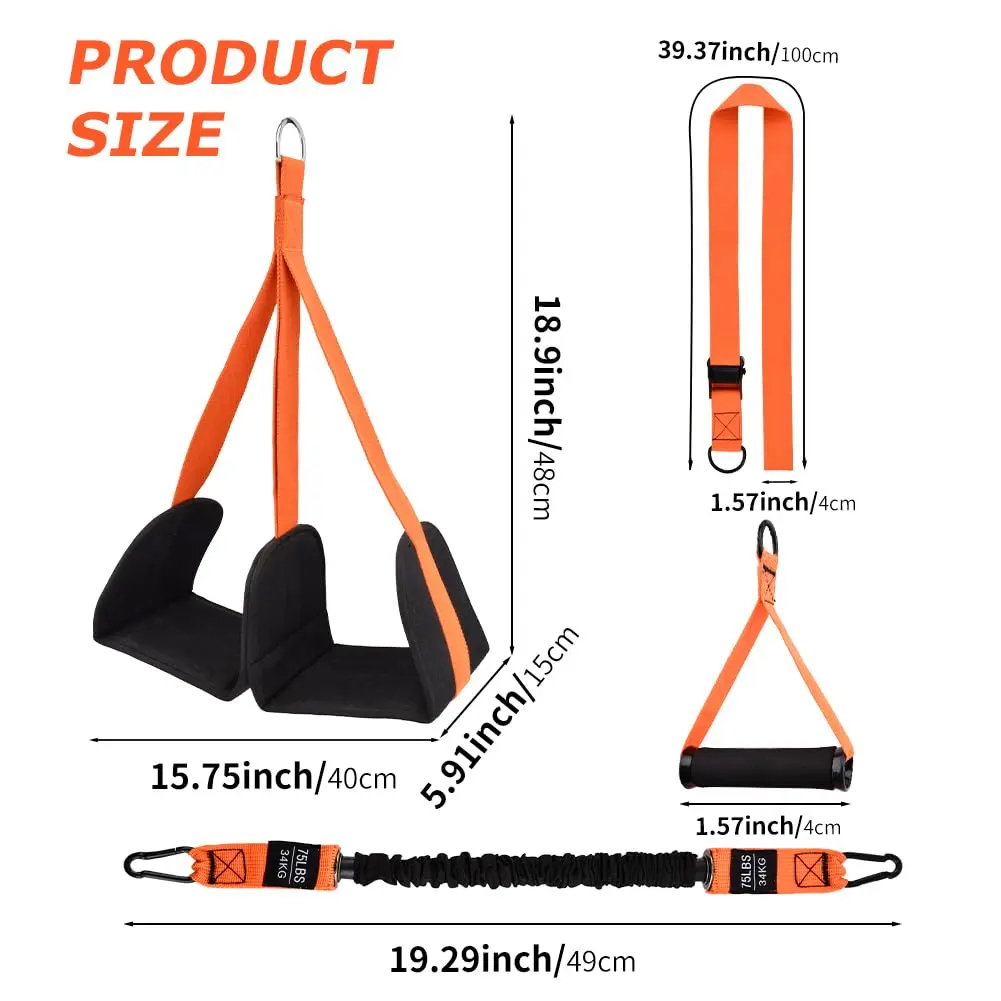 Resistance Bands Set With Handles - Набор вспомогательных лент для подтягивания, эспандер