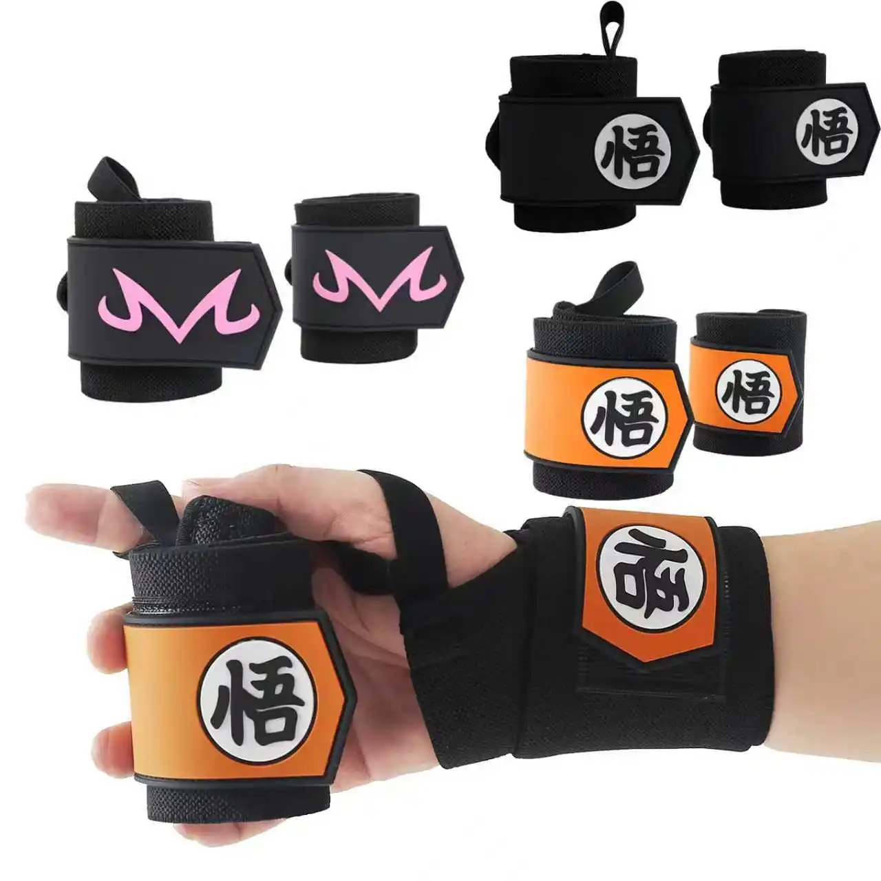 Wrist Wraps Weightlifting Support - Пара спортивных напульсников для поднятия тяжестей,