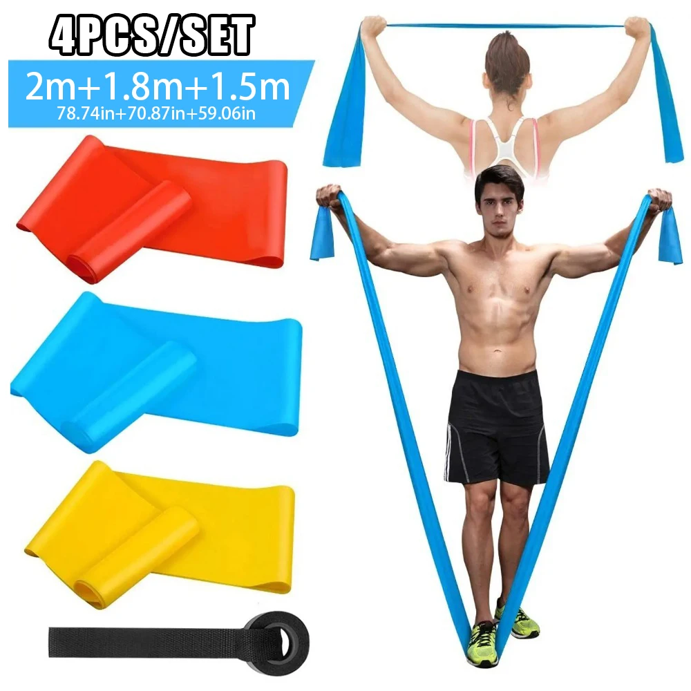 Pilates Bar Kit With Resistance Bands - 4 шт./компл. эластичные ленты для фитнеса,