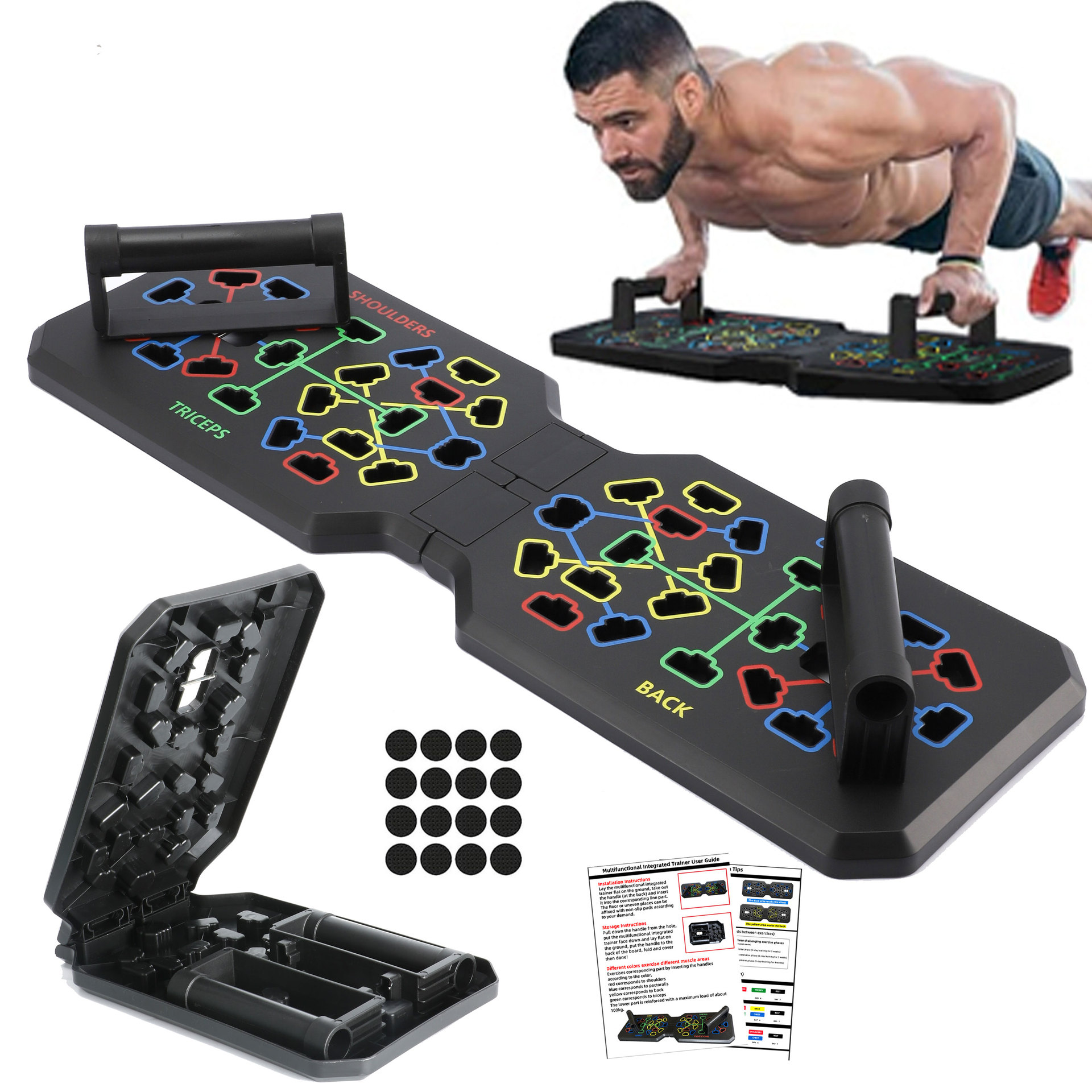 Складная система для отжиманий – обзор и цена Push Up Board Foldable Multi Function