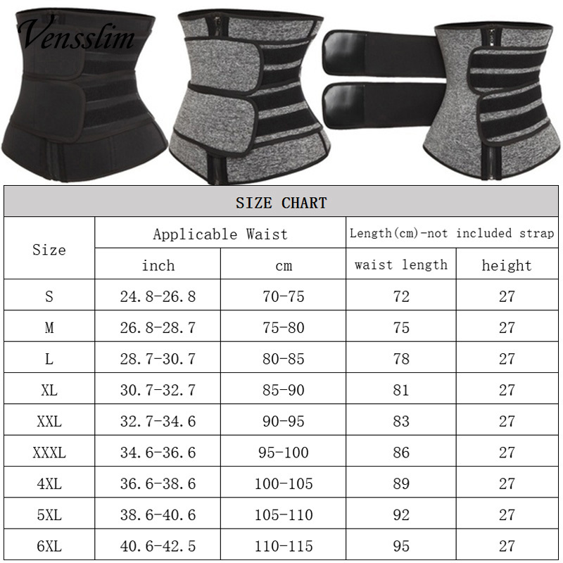 Vensslim Корректирующее белье  – обзор и цена Sweat Waist Trainer Belt Neoprene