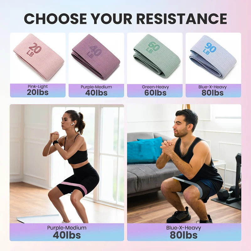 20-90LB тканевая эластичная ле – обзор и цена Pilates Bar Kit With Resistance Bands