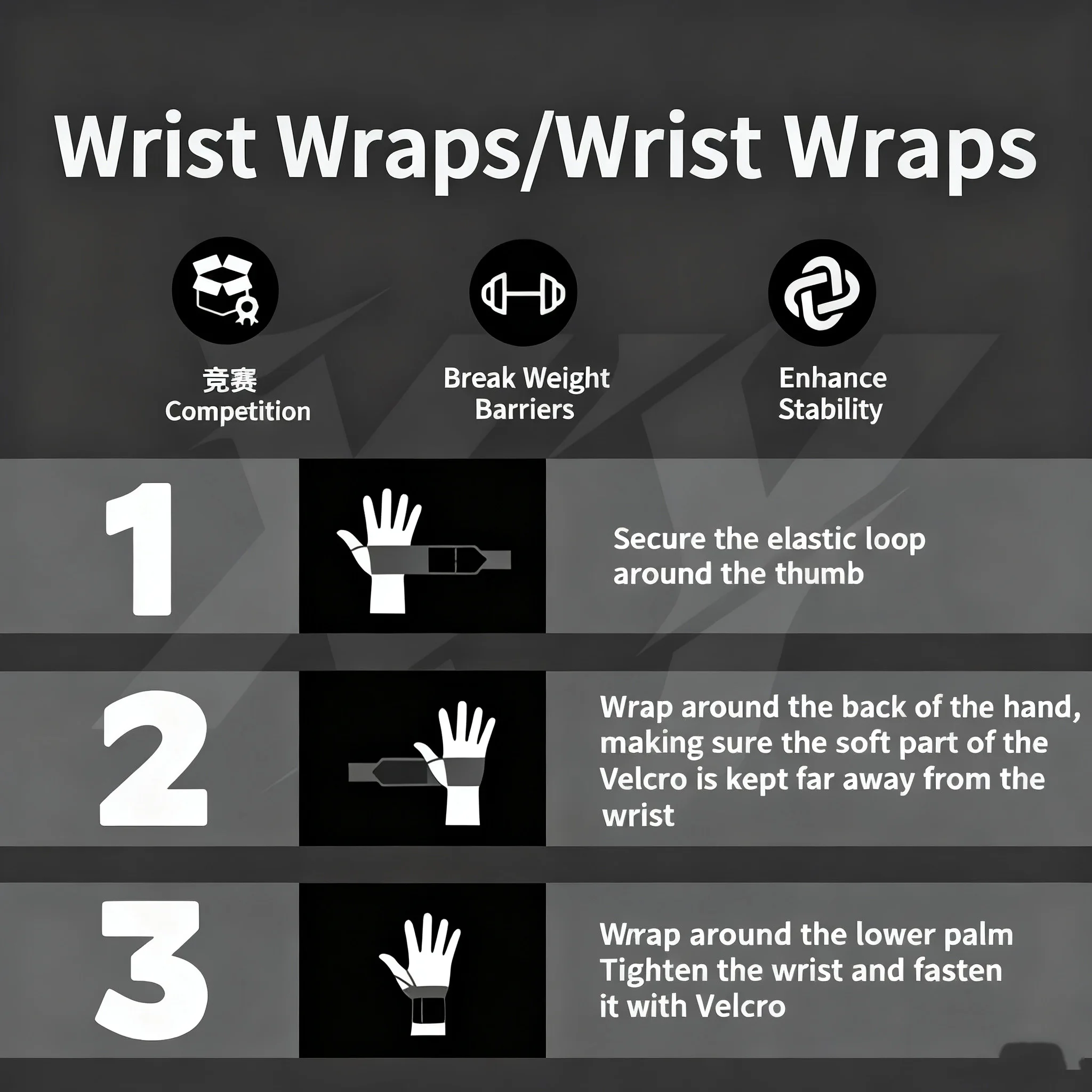 Пара спортивных напульсников д – обзор и цена Wrist Wraps Weightlifting Support