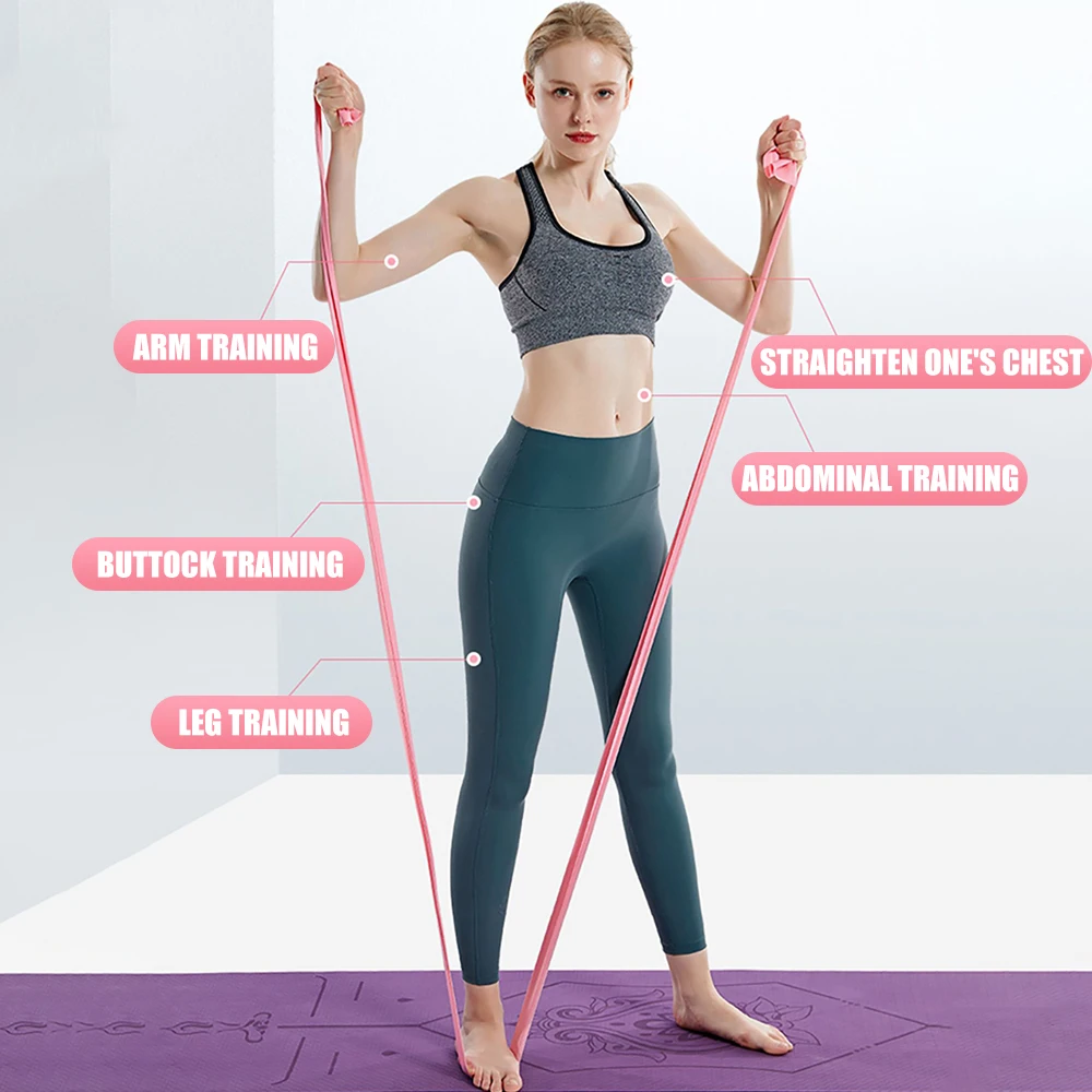 Эластичная резиновая лента для – обзор и цена Pilates Bar Kit With Resistance Bands
