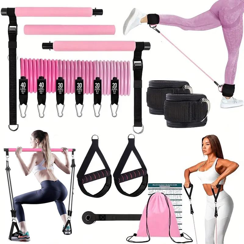 Многофункциональный набор для  – обзор и цена Pilates Bar Kit With Resistance Bands