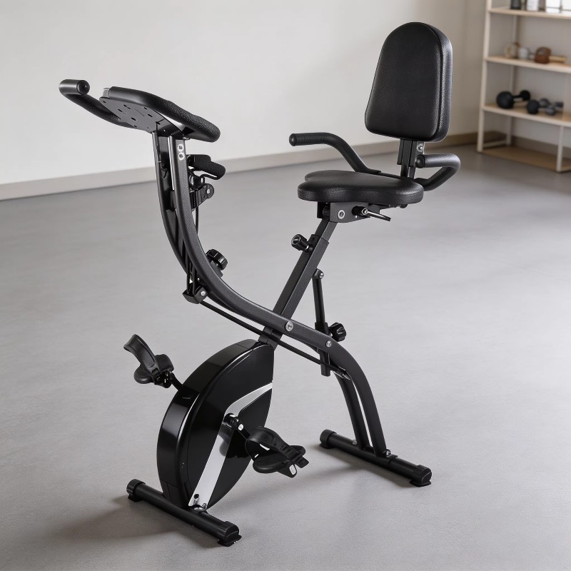 Домашний складной велотренажер – обзор и цена Exercise Bike Magnetic Resistance