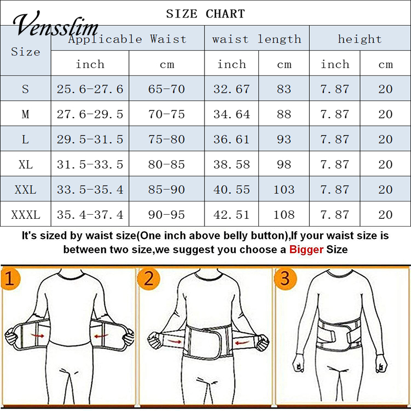 Vensslim компрессионный пояс д – обзор и цена Sweat Waist Trainer Belt Neoprene
