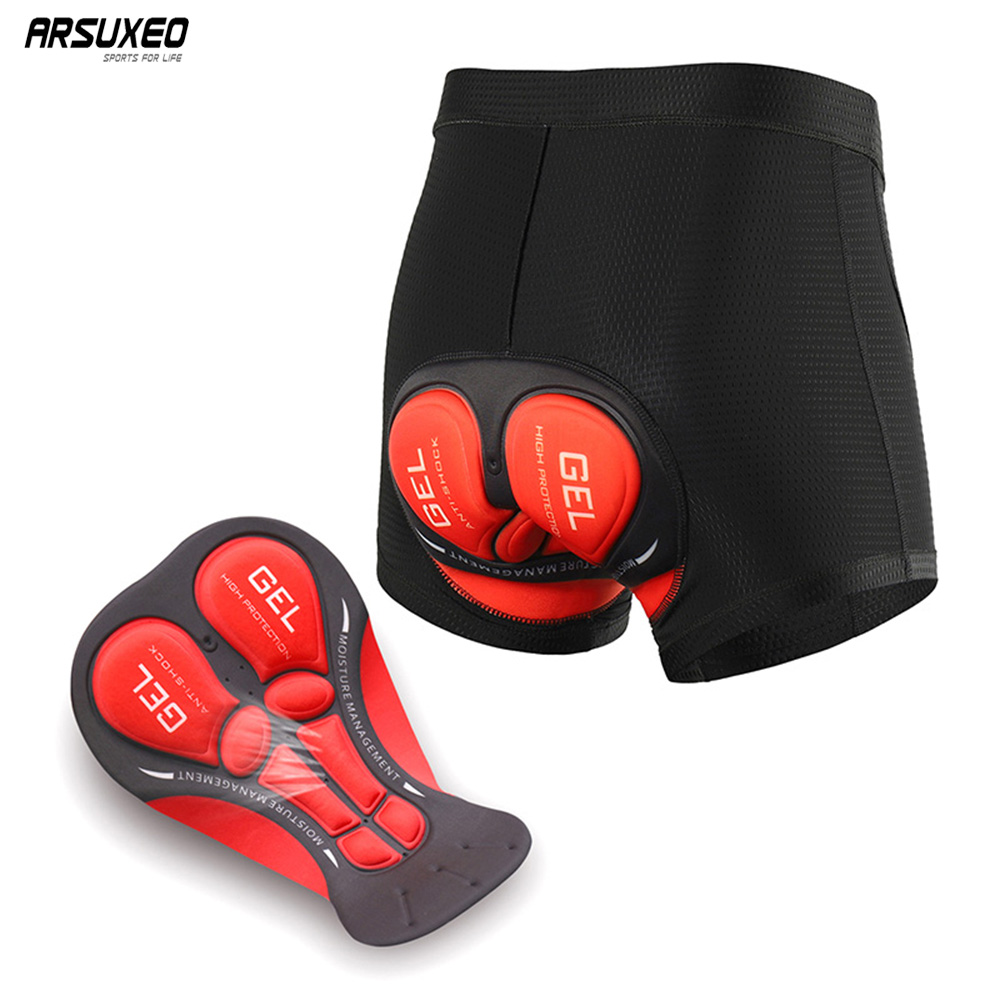 ARSUXEO мужские велосипедные ш – обзор и цена Padded Cycling Shorts 5D Gel